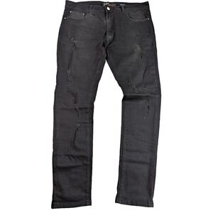 Switch Remarkable Jeans Mens Black‎ Slim Taper Fit Denim Stretch Y2K Size 36x32